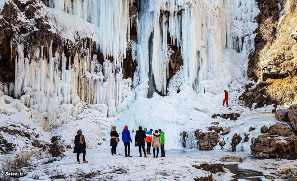 طبیعت زمستانی آبشار خورخوره سلماس