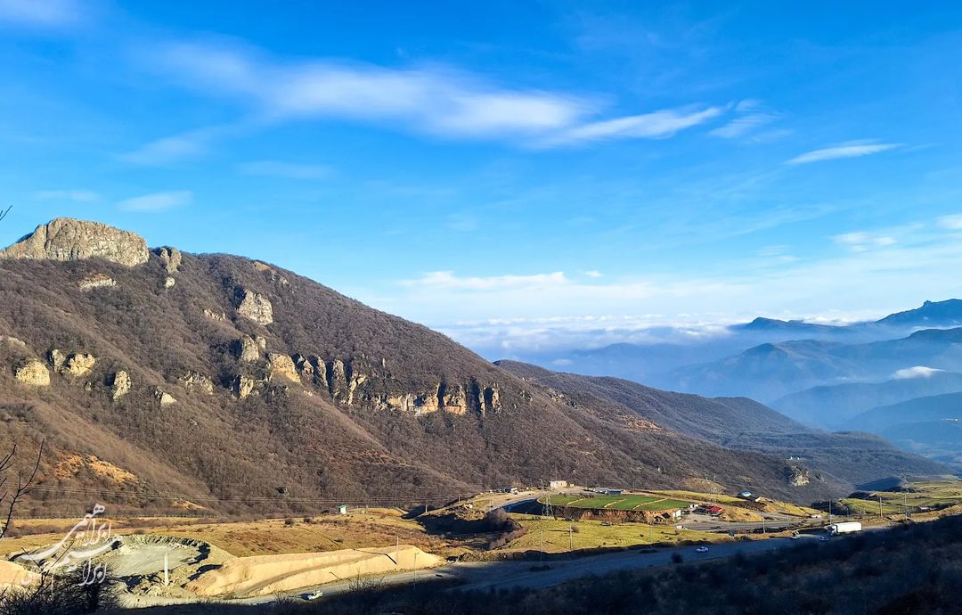هوای بهاری زمستان اردبیل و گردنه حیران